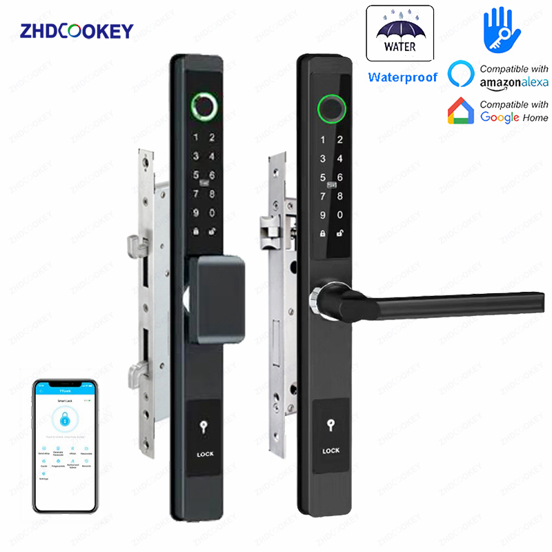 Smart Garden Door Lock - Fechadura Digital Biométrica ZHDCOOKEY à Prova