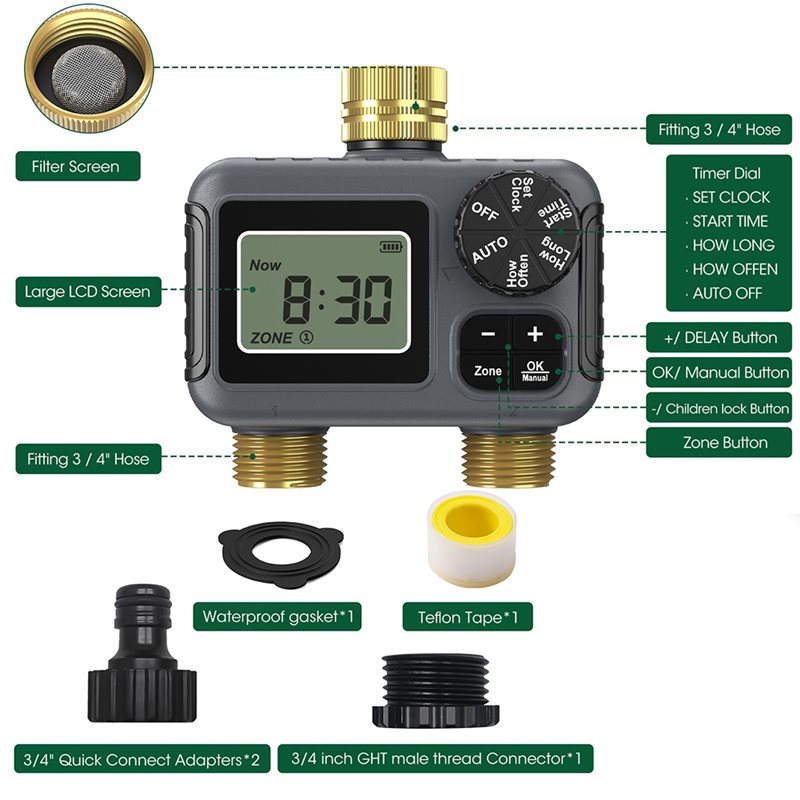 AY14 - Temporizador de Irrigaç - Smart Garden Water avaliação e preço