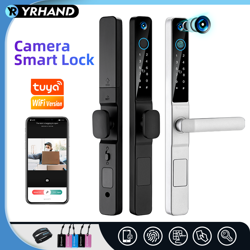 Yrhand ip66 keyless olho de ga - Smart Garden Door Lock avaliação e preço