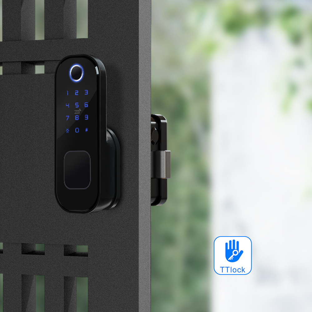 Dual Side Fingerprint Rim Lock - Smart Garden Door Lock avaliação e preço