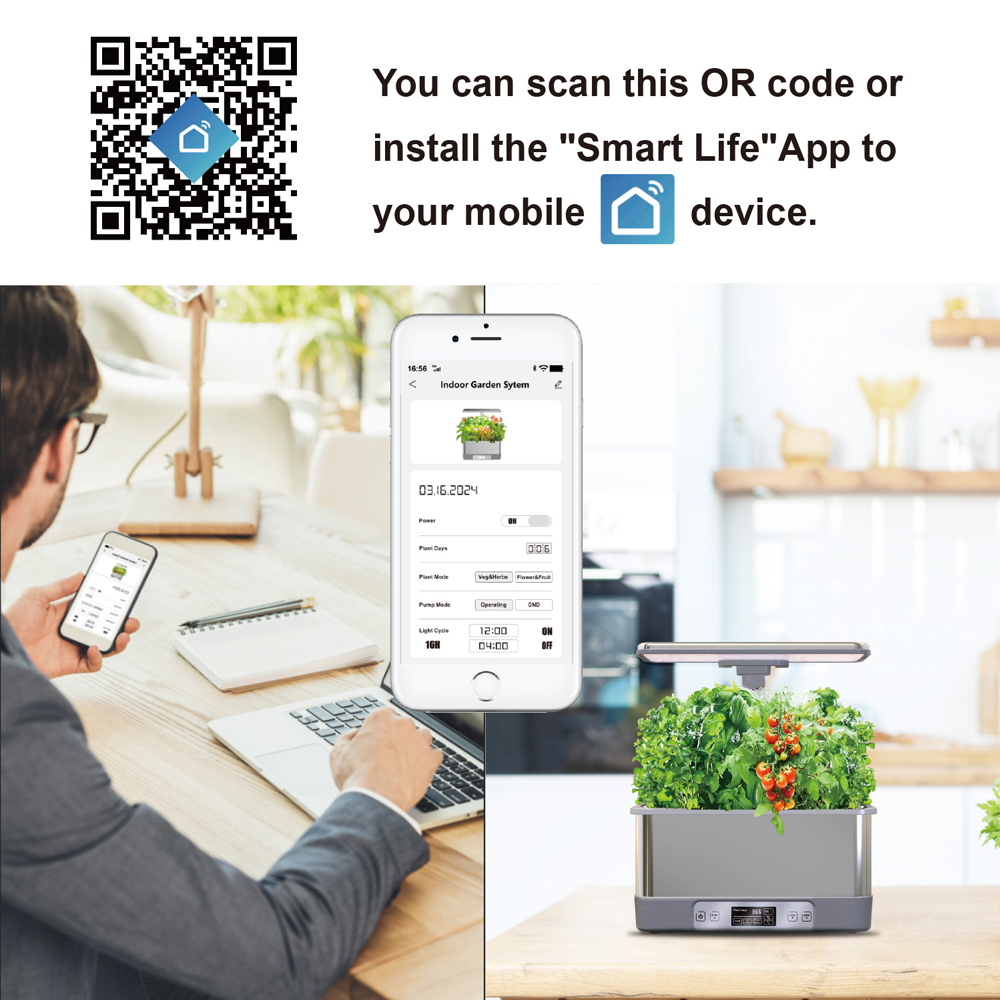 Tuya wifi jardim interno siste - Smart Pod Garden avaliação e preço