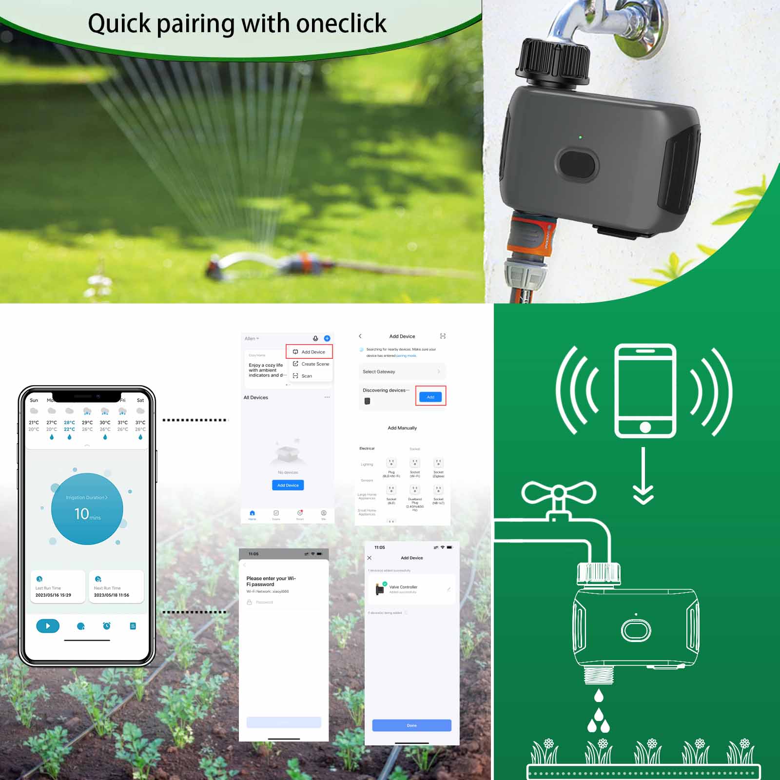 Temporizador de irrigação auto - Smart Garden Hose Timer avaliação e preço