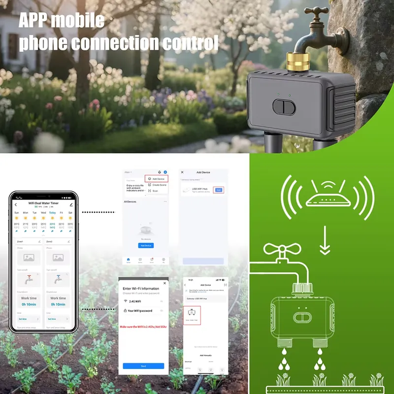 WAP01 Temporizador de Água Int - Smart Garden Water avaliação e preço