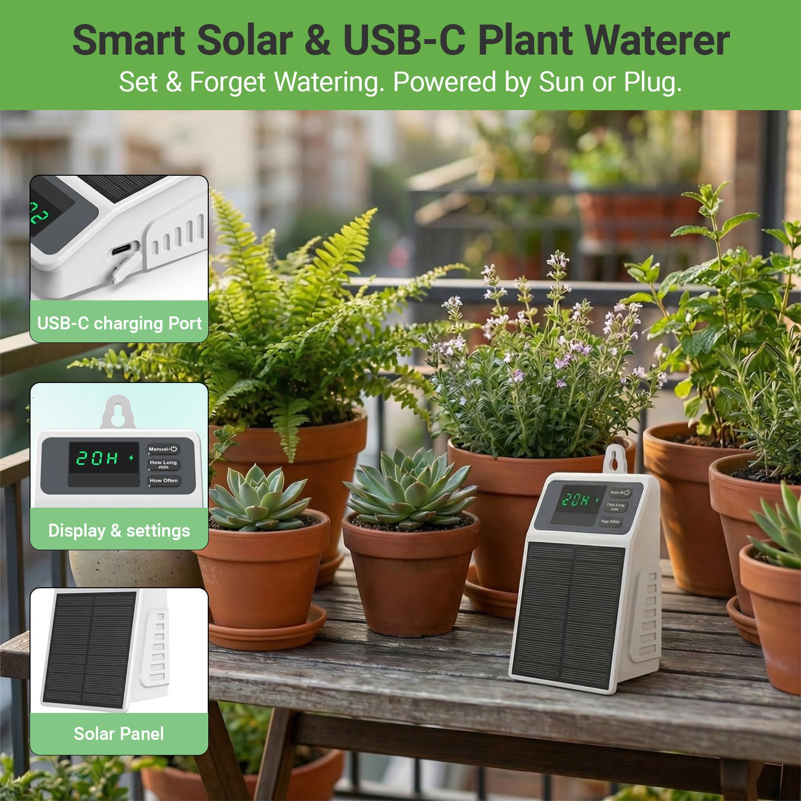 Sistema de Irrigação Solar Aut - Yoocaa Smart Garden avaliação e preço