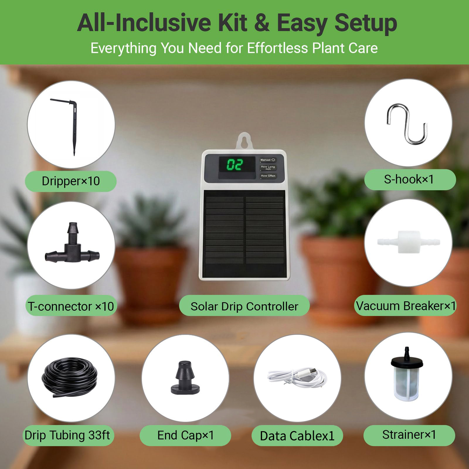 Sistema de Irrigação Solar Aut - Yoocaa Smart Garden avaliação e preço