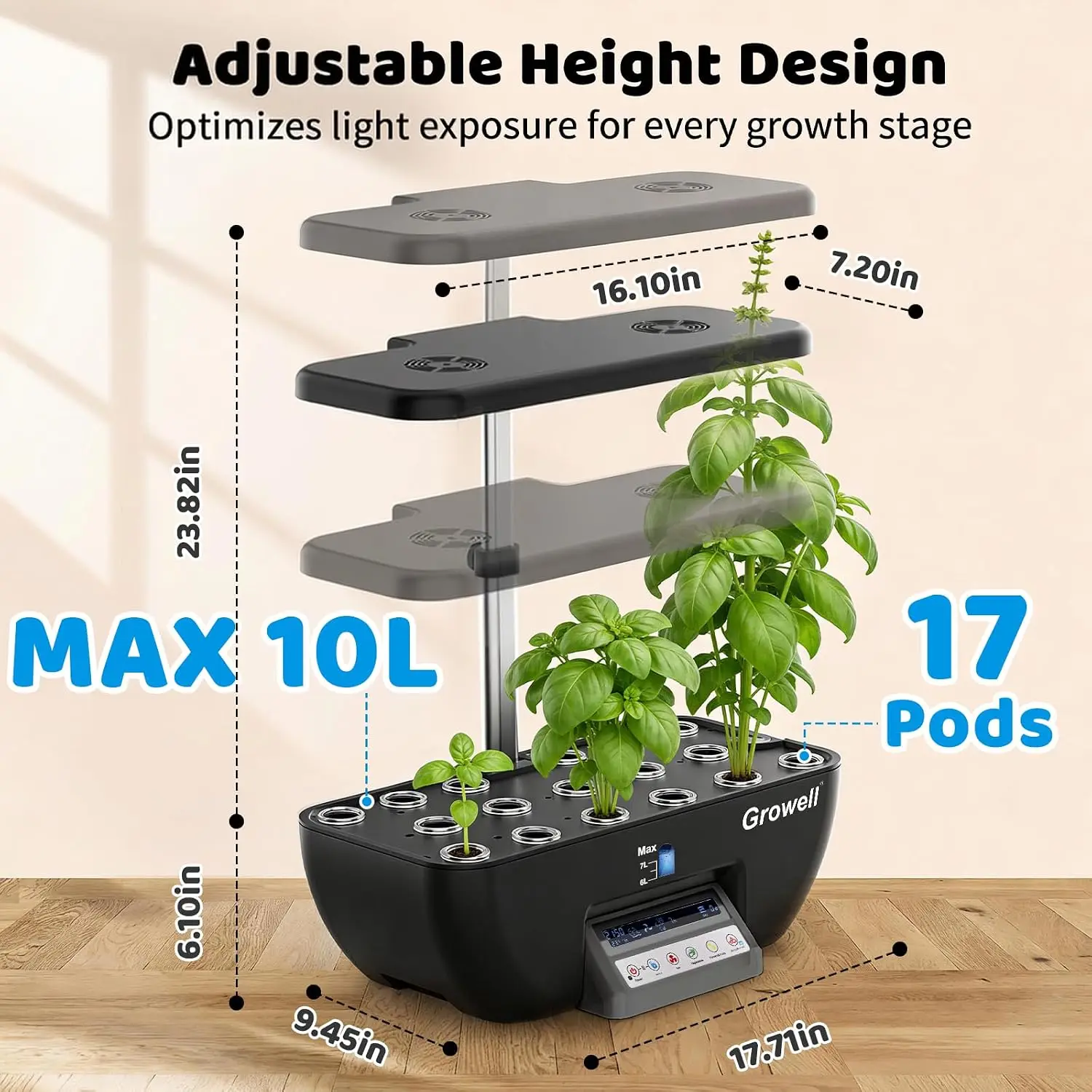 Kit de Sistema de Cultivo Hidr - Smart Pod Garden avaliação e preço