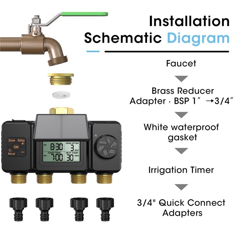 Temporizador de Irrigação Sola - Smart Garden Tap Timer avaliação e preço