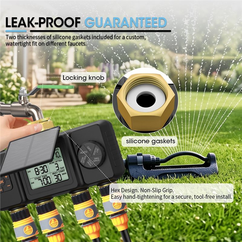 PHFU-Solar Irrigation Timer Si - Smart Garden Tap Timer avaliação e preço