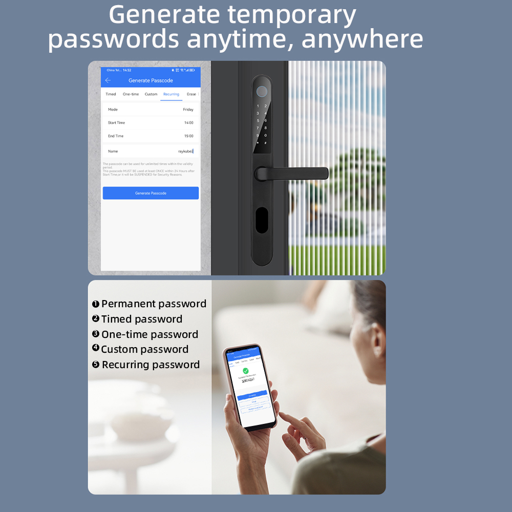 Raykube-fechadura de alumínio  - Smart Garden Door Lock avaliação e preço